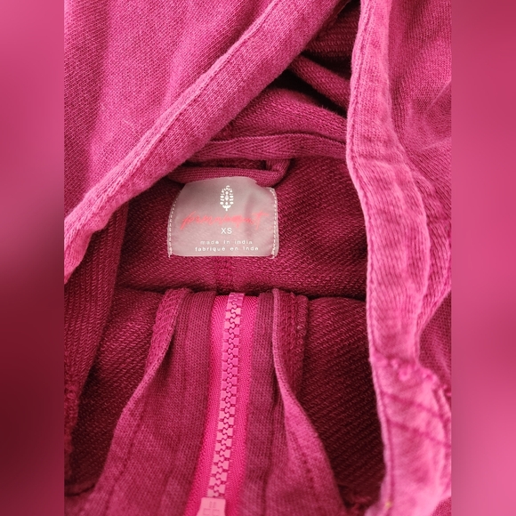 Free People Movement Only One‎ Cotton Hoodie Zip-Up Jacket - Picture 5 of 6